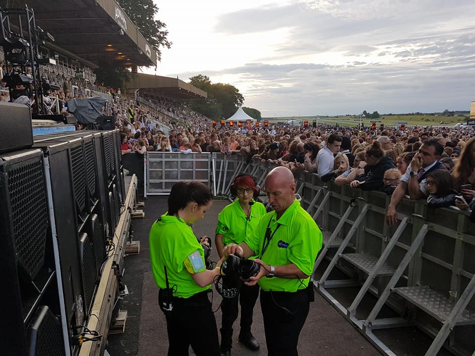 Photo of our crowd control team at a sporting event