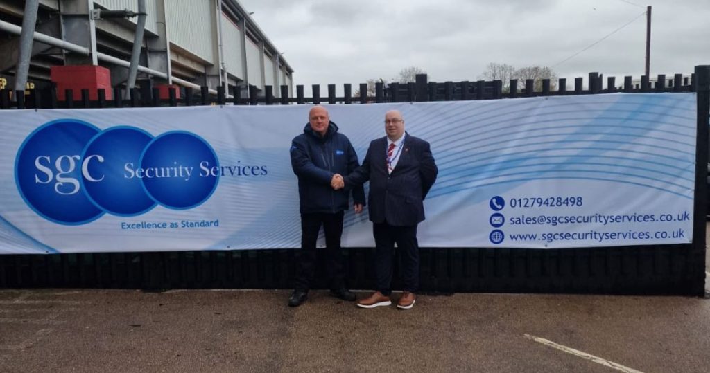 SGC Security Services' Sponsorship of the East Terrace Fan Zone at Stevenage Football Club